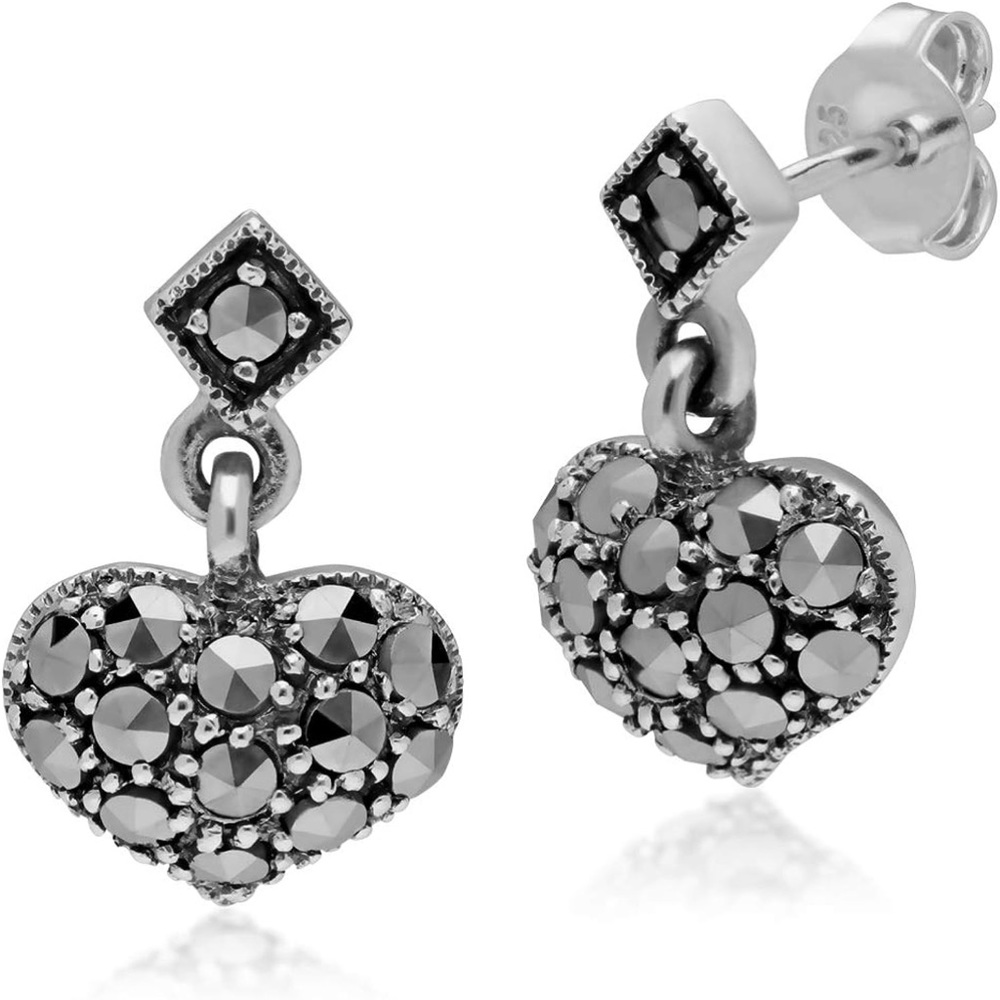 Gemondo Heart Drop Dangle Earrings
